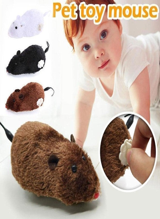 Munmoll 3 Pack Rat Toys for Kids Moving Toys for Babies 1 to 2 Year Plastic Fur Interactive Mouse Toy for Cat Activity and Playing | Kitten Mickey Mouse | Soft Rats for Kids Dogs Cats and Other Pets - Image 3